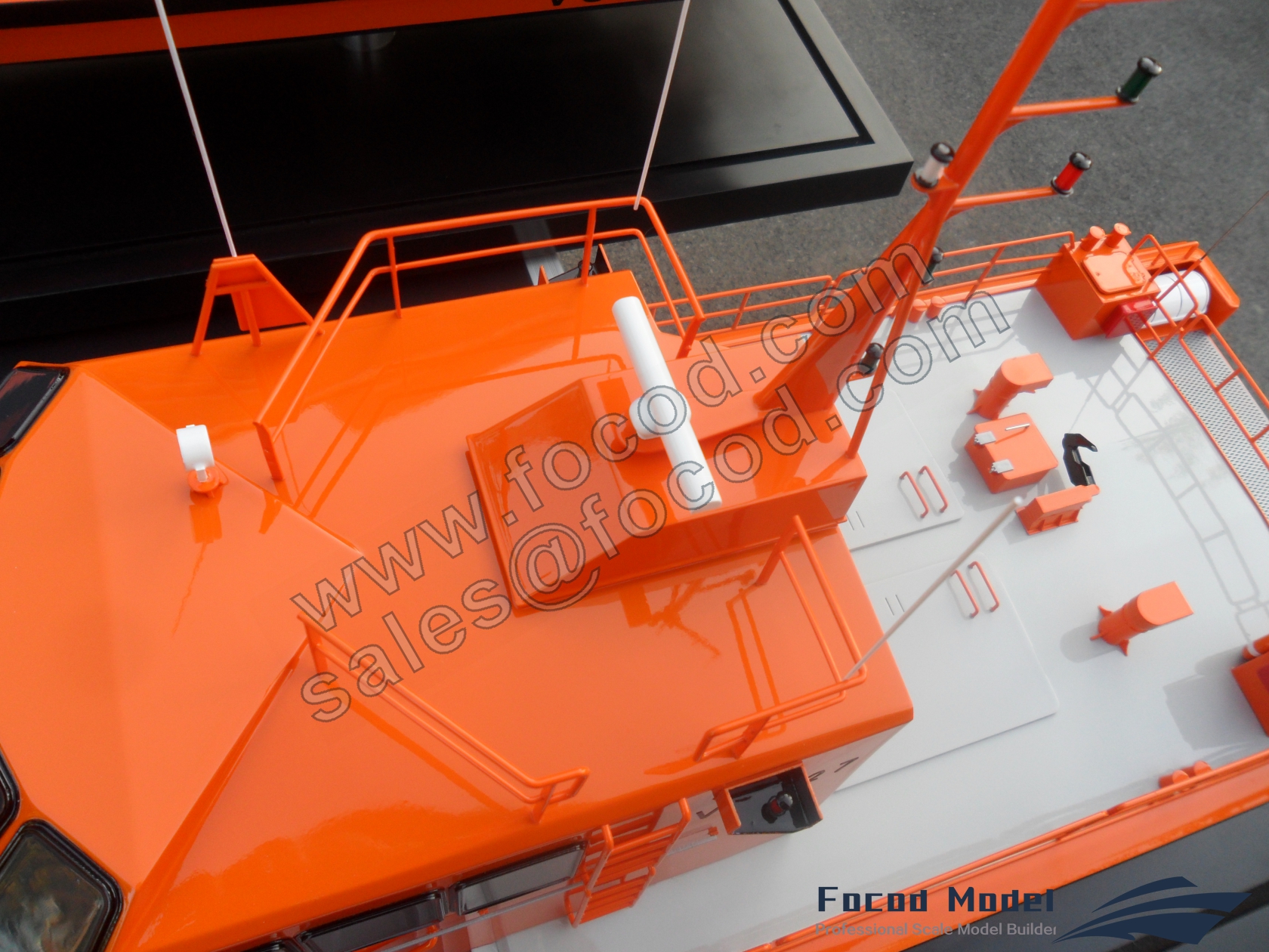customized model of Search and Rescue boat